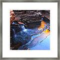 Fire And Ice Falls Framed Print