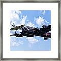 Spitfire Escort Framed Print
