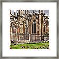 Spring And Notre Dame In Paris Framed Print