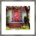 Spring - Door - Westfield Nj - Pink Framed Print