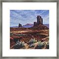 Spring Sage Monument Valley Az Framed Print
