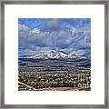 Spring Snow On Squaw Butte Framed Print