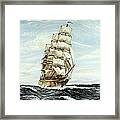 Square Rigged Ship Sophicles Framed Print