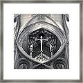 St Andrews Cross Scissor Arches Of Wells Cathedral Framed Print