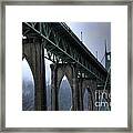 St Johns Bridge Oregon Framed Print