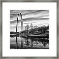 St Louis Arch Framed Print