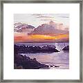 St. Lucia Caribbean Sunset Seascape Framed Print