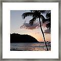 St. Lucian Sunset Framed Print