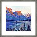 St. Mary's Lake Montana Framed Print