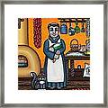St. Pascual Making Bread Framed Print