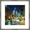 St. Pauls Cathedral In The City Of Framed Print