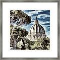 St Peters Dome - Vatican Framed Print