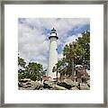 St. Simon's Island Lighthouse Framed Print