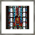 St. Theresa Stained Glass Window Framed Print