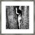 Stacy And The Tree Framed Print