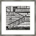 Staircase And Stripes Framed Print