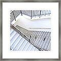 Staircase Looking Down - Treppenhaus Framed Print