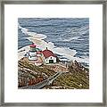 Stairway Leading To Point Reyes Lighthouse Framed Print