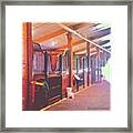 Stall Doors In The Red Barn, Stanford Framed Print