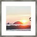 Stand Up Jet Ski Barrel Roll Framed Print