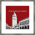 Stanford University - Dark Red Framed Print