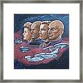 Star Trek Tribute Captains Framed Print