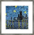 Starry Night In Chicago Framed Print