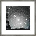 Starry Night In Paris - Eiffel Tower Photography Framed Print