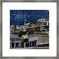 Starry Night Landscape Framed Print