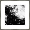 Stars And Cloud-like Forms In A Night Sky Framed Print