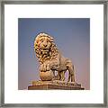 Statue At The Bridge Of Lions Framed Print