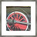 Steam Engine Drive Wheel Framed Print