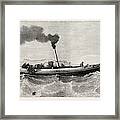 Steam-launch For The Cable-ship Faraday Framed Print