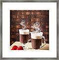 Steaming Hot Chocolates Framed Print