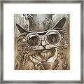 Steampunk Cat Framed Print