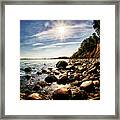 Steep Coast Framed Print