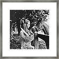 Stella Astor With A Horse Framed Print