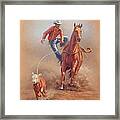 Steppin' Down At Red Lodge Framed Print