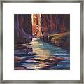 Stepping Stones Zion Canyon Framed Print