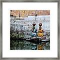 Stepwell Reflections Framed Print