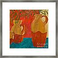 Vessels With Olive Branches Ii Framed Print