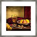 Still Life With Roemer-pears Framed Print