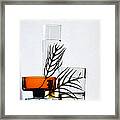 Still Life With Yellow Glass Framed Print