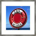 St.ives Lifebuoy Framed Print