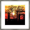 Stockyard Sunset Framed Print