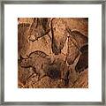 Stone-age Cave Paintings Framed Print
