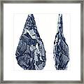 Stone Age Hand-axes From Hoxne, Suffolk Framed Print