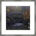 Stone Bridge In Autumn Ii Framed Print