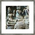 Stone Carving In Shitthaung Temple Framed Print