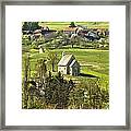 Stone Made Church In Green Nature Framed Print